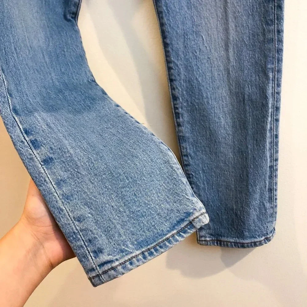 Levi's Wedgie High Waist Slim Light Wash Cotton Classic Denim Jeans Women's 26